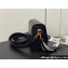 Louis Vuitton Epi leather Twist MM Bag M24765 Black with textile handle and Monogram Flowers 2024