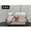 Louis Vuitton Epi leather Twist MM Bag M24765 Creamy with textile handle and Monogram Flowers 2024