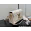 Louis Vuitton Epi leather Twist MM Bag M24765 Creamy with textile handle and Monogram Flowers 2024