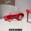 Christian Louboutin Heel 10.5cm Leather and PVC Spike Only Mules Fuchsia 2024