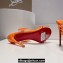 Christian Louboutin Heel 10.5cm Leather and PVC Spike Only Mules Orange 2024