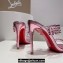 Christian Louboutin Heel 10.5cm Leather and PVC Spike Only Mules Metallic Pink 2024