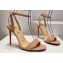 Christian Louboutin Heel 10cm Leather Loubigirl Sandals Patent Nude 2024
