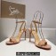Christian Louboutin Heel 10cm Leather Loubigirl Sandals Patent Nude 2024