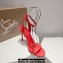 Christian Louboutin Heel 10cm Leather Loubigirl Sandals Patent Cherry Red 2024