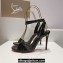 Christian Louboutin Heel 10cm Leather Loubigirl Sandals Patent Black 2024
