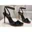 Christian Louboutin Heel 10cm Leather Loubigirl Sandals Patent Black 2024