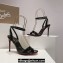 Christian Louboutin Heel 10cm Leather Loubigirl Sandals Patent Black 2024