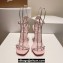 Christian Louboutin Heel 10.5cm Leather So Me Sandals Pink 2024