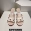 Christian Louboutin Heel 8.5cm Satin Degraqueen Mules White 2024