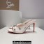 Christian Louboutin Heel 8.5cm Satin Degraqueen Mules White 2024