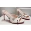 Christian Louboutin Heel 8.5cm Satin Degraqueen Mules White 2024