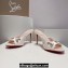 Christian Louboutin Heel 8.5cm Satin Degraqueen Mules White 2024