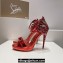 Christian Louboutin Heel 11.5cm leather Loubi Vega Sandals Red 2024