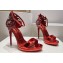 Christian Louboutin Heel 11.5cm leather Loubi Vega Sandals Red 2024