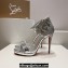 Christian Louboutin Heel 11.5cm leather Loubi Vega Sandals Silver 2024