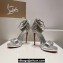 Christian Louboutin Heel 11.5cm leather Loubi Vega Sandals Silver 2024