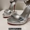Christian Louboutin Heel 11.5cm leather Loubi Vega Sandals Silver 2024