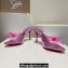 Christian Louboutin Heel 8.5cm Leather and PVC Aqua Strass Mules Purple 2024