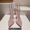 Christian Louboutin Heel 10.5cm Leather and PVC Spikoo Pumps Pink 2024
