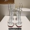 Christian Louboutin Heel 10.5cm Leather So Me Sandals White 2024
