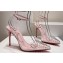 Christian Louboutin Heel 10.5cm Leather and PVC Spikoo Pumps Pink 2024