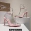 Christian Louboutin Heel 10.5cm Leather and PVC Spikoo Pumps Pink 2024