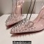 Christian Louboutin Heel 10.5cm Leather and PVC Spikoo Pumps Pink 2024