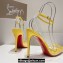 Christian Louboutin Heel 10.5cm Leather and PVC Spikoo Pumps Yellow 2024