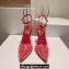 Christian Louboutin Heel 10.5cm Leather and PVC Spikoo Pumps Red 2024