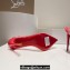 Christian Louboutin Heel 10.5cm Leather and PVC Spikoo Pumps Red 2024