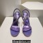 Christian Louboutin Heel 10cm leather Rosalie Strass Sandals Purple 2024