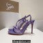 Christian Louboutin Heel 10cm leather Rosalie Strass Sandals Purple 2024