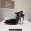 Christian Louboutin Heel 10.5cm Goldina Rain Pumps Patent Black 2024
