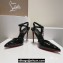 Christian Louboutin Heel 10.5cm Goldina Rain Pumps Patent Black 2024