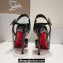 Christian Louboutin Heel 10.5cm Goldina Rain Pumps Patent Black 2024