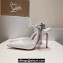 Christian Louboutin Heel 10.5cm Goldina Rain Pumps Patent White 2024