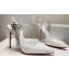 Christian Louboutin Heel 10.5cm Goldina Rain Pumps Patent White 2024