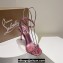 Christian Louboutin Heel 10.5cm Leather So Me Sandals Metallic Pink 2024