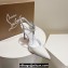 Christian Louboutin Heel 10.5cm Goldina Rain Pumps Patent White 2024