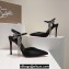 Christian Louboutin Heel 10.5cm Goldina Rain Pumps Satin Black 2024