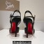 Christian Louboutin Heel 10.5cm Goldina Rain Pumps Satin Black 2024
