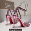 Christian Louboutin Heel 10.5cm Leather So Me Sandals Metallic Pink 2024