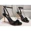 Christian Louboutin Heel 8.5cm Leather Mascasandal Sandals Patent Black 2024