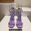 Christian Louboutin Heel 10.5cm Leather So Me Sandals Patent Lilac 2024