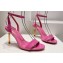 Christian Louboutin Heel 8.5cm Leather Mascasandal Sandals Patent Fuchsia 2024