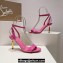 Christian Louboutin Heel 8.5cm Leather Mascasandal Sandals Patent Fuchsia 2024