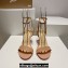 Christian Louboutin Heel 8.5cm Leather Mascasandal Sandals Patent Nude 2024