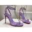 Christian Louboutin Heel 10.5cm Leather So Me Sandals Patent Lilac 2024