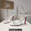 Christian Louboutin Heel 9.5cm Leather Condora Sandals White 2024